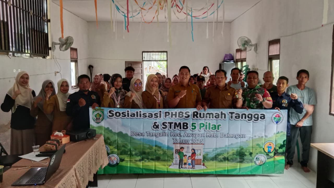 Pemdes Tangalin Dorong PHBS dari Rumah