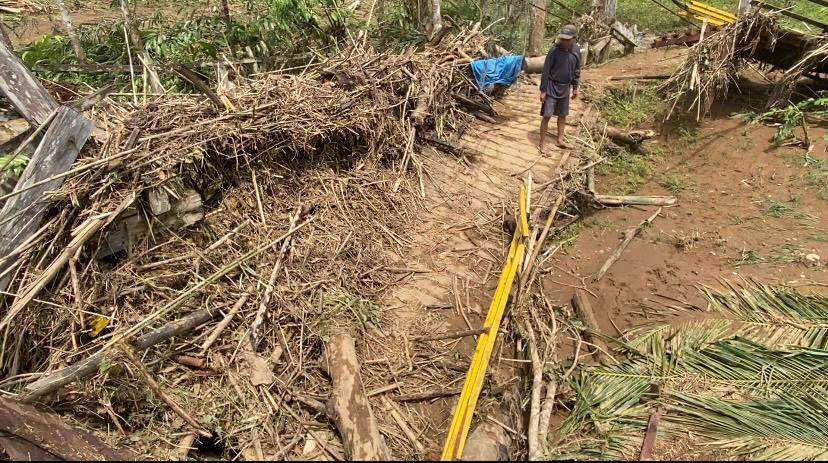 Jembatan Langkap-Raranum Rusak Parah, PUPR Balangan Siapkan Perbaikan