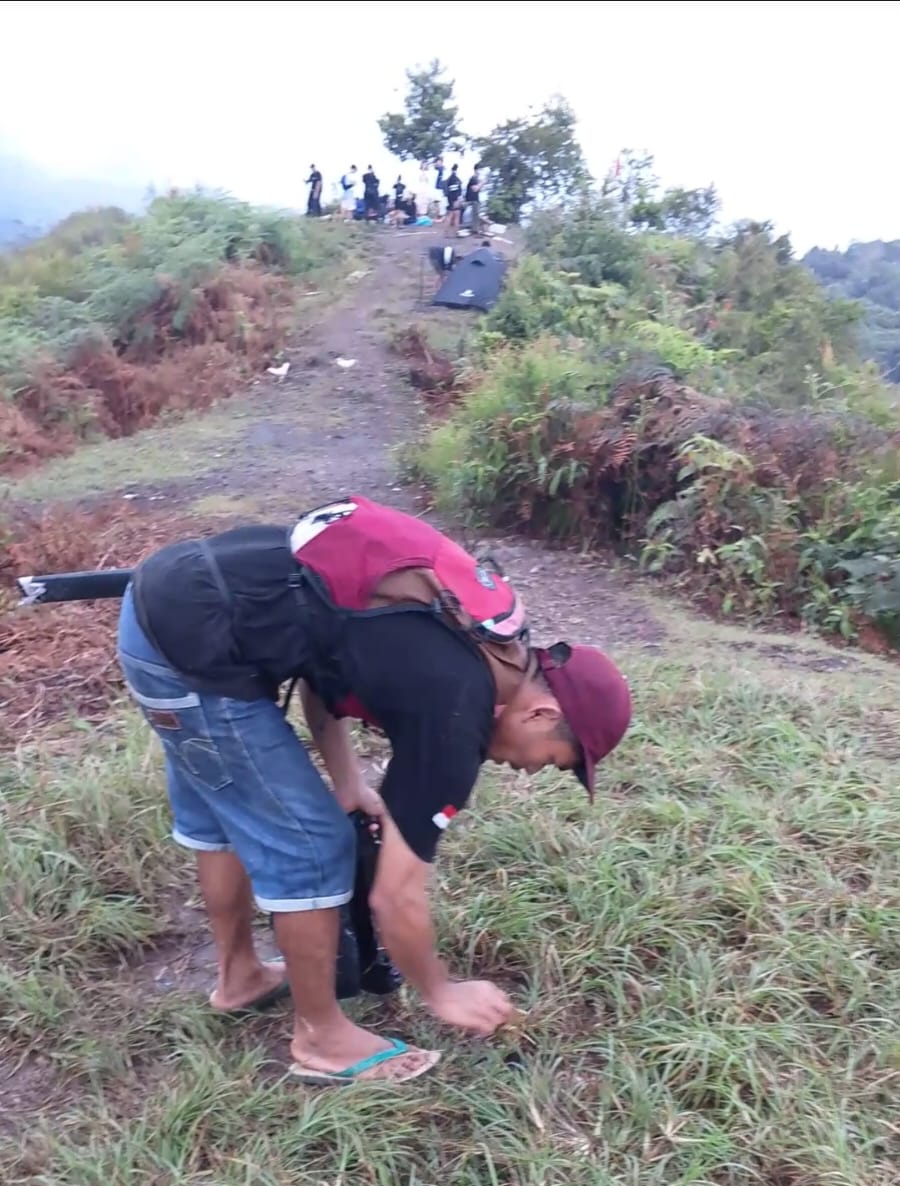 Jaga Kelestarian Gunung Hauk, Pendaki Diminta Bawa Kembali Sampah