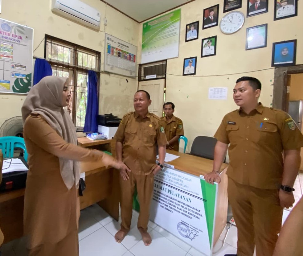 DP3A P2KB PMD Balangan Monitoring Progres Tiga Calon Desa Maladministrasi di Awayan