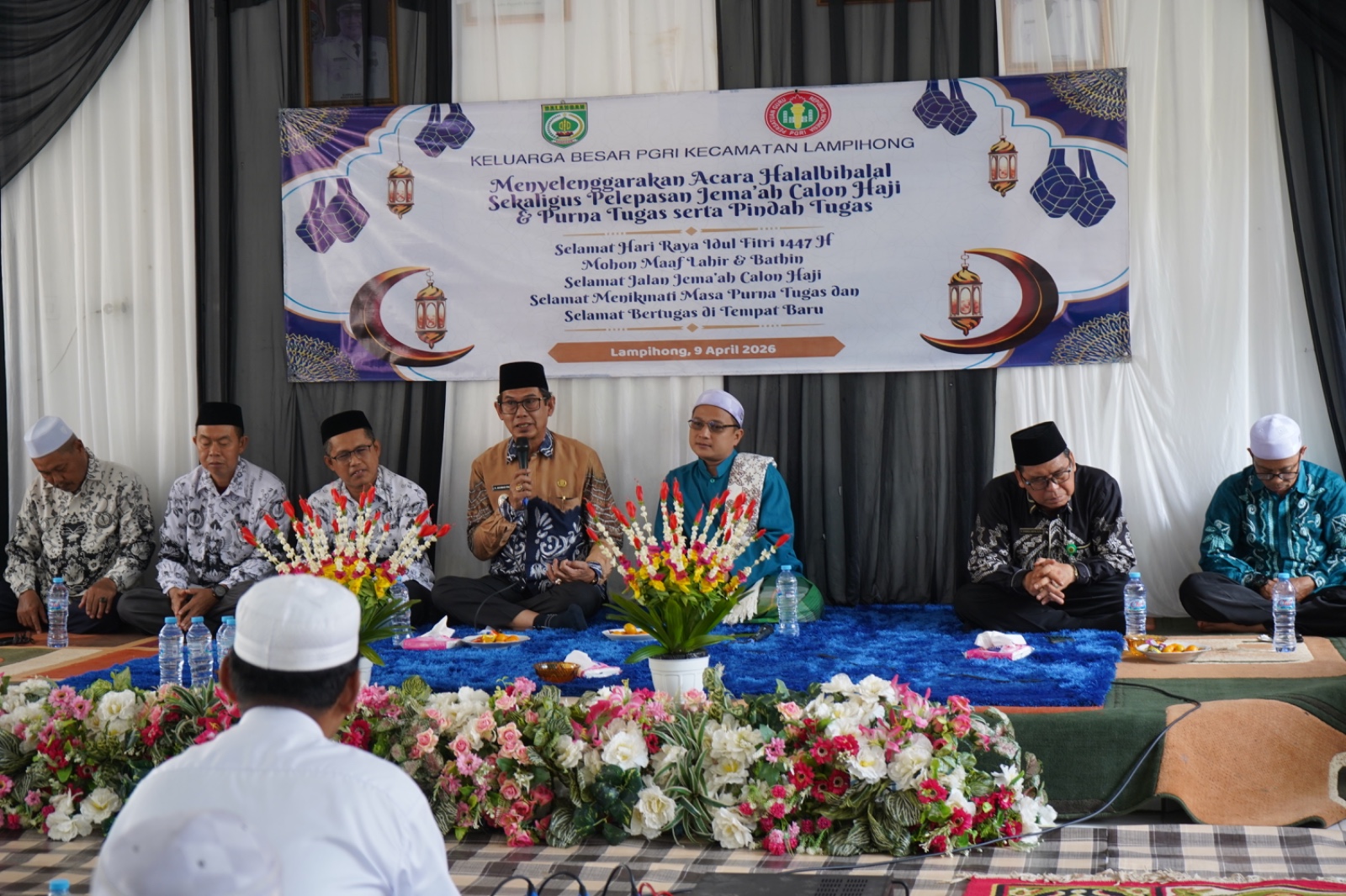 Wabup Balangan Tekankan Kebersamaan di Halalbihalal PGRI se-Kecamatan Lampihong