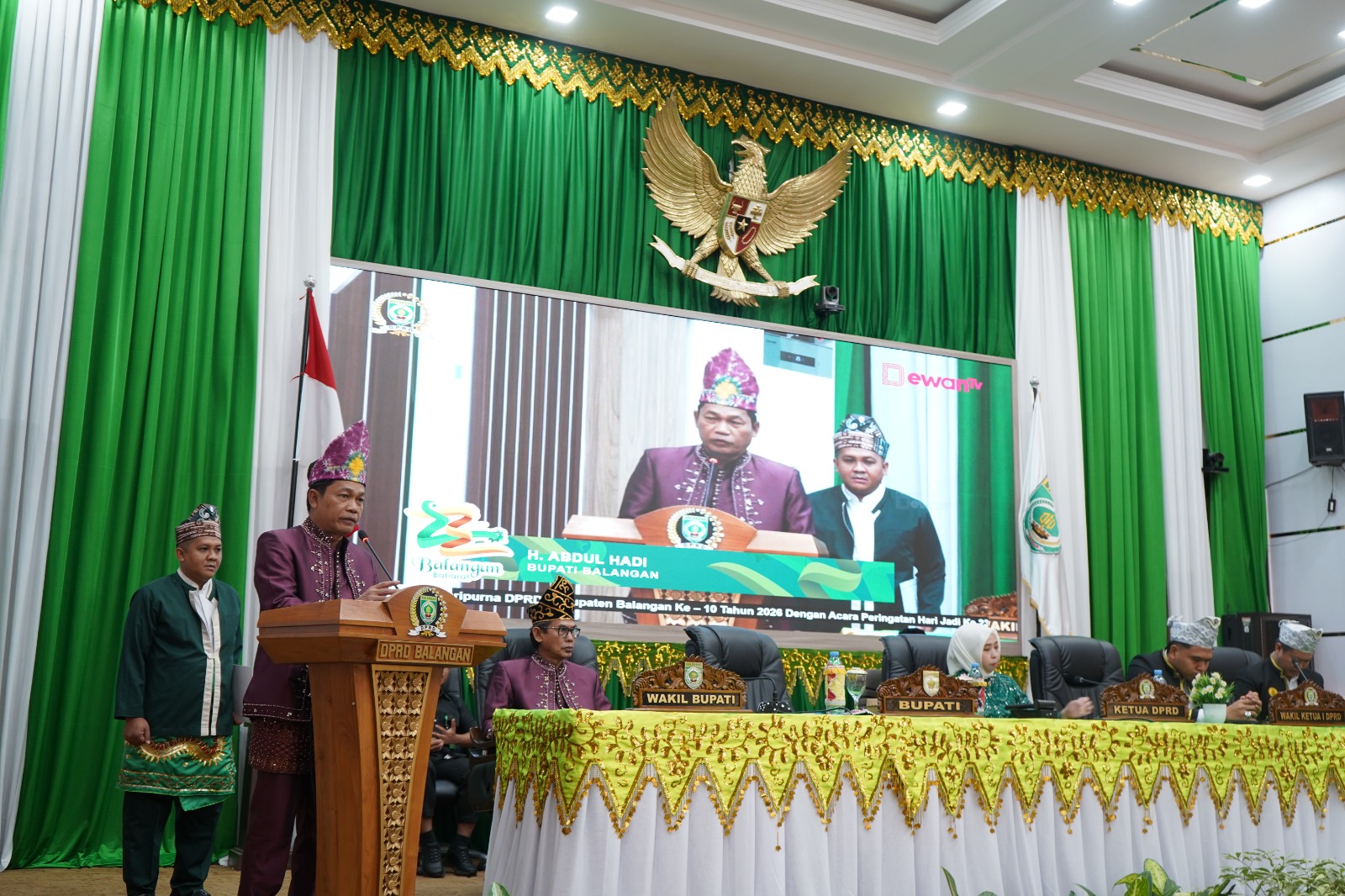 Rapat Paripurna Harjad ke-23, Bupati Balangan Ajak Perkuat Partisipasi Pembangunan