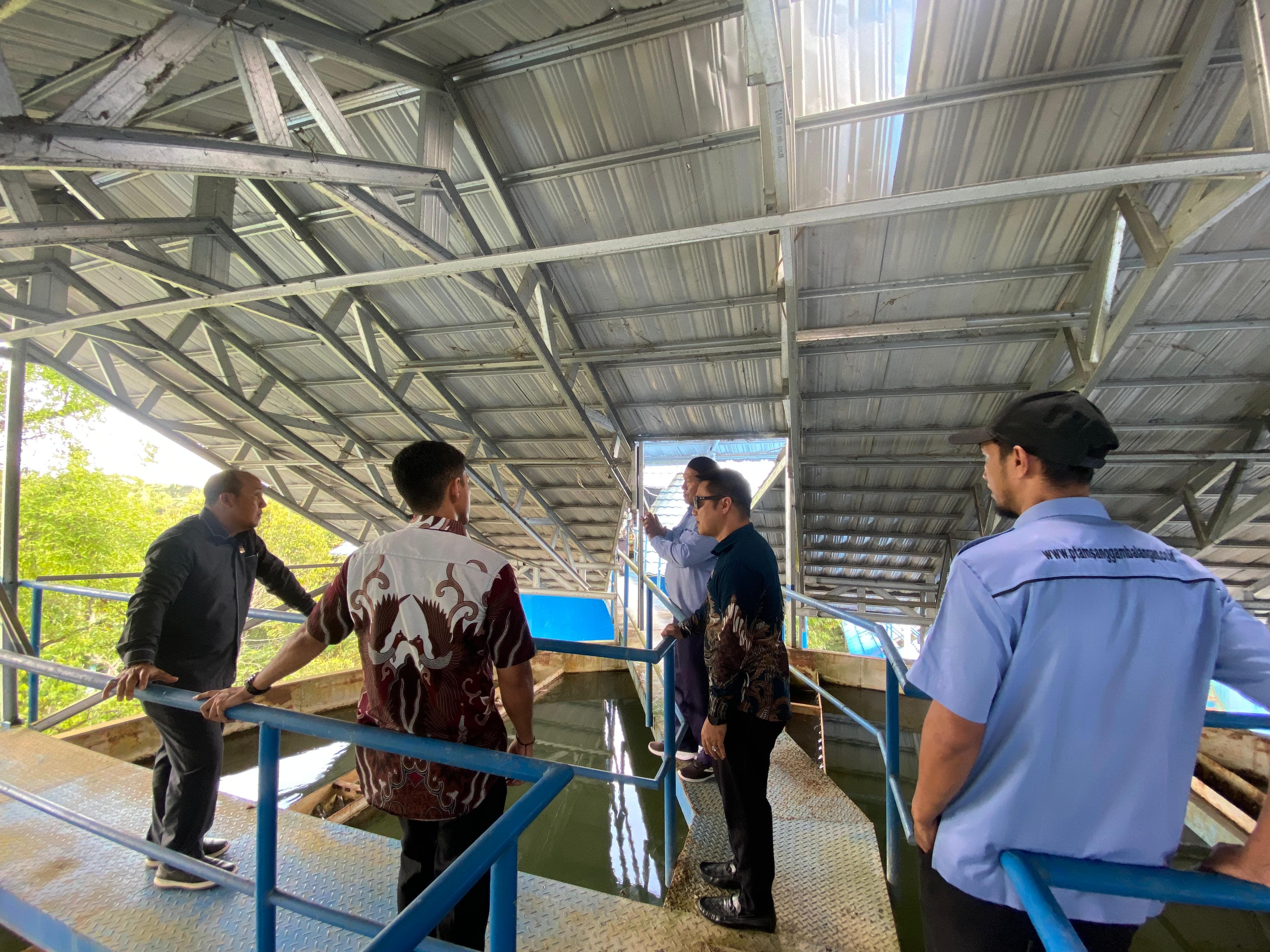 Respons Keluhan Masyarakat, DPRD Balangan Tinjau Instalasi Pengolahan Air