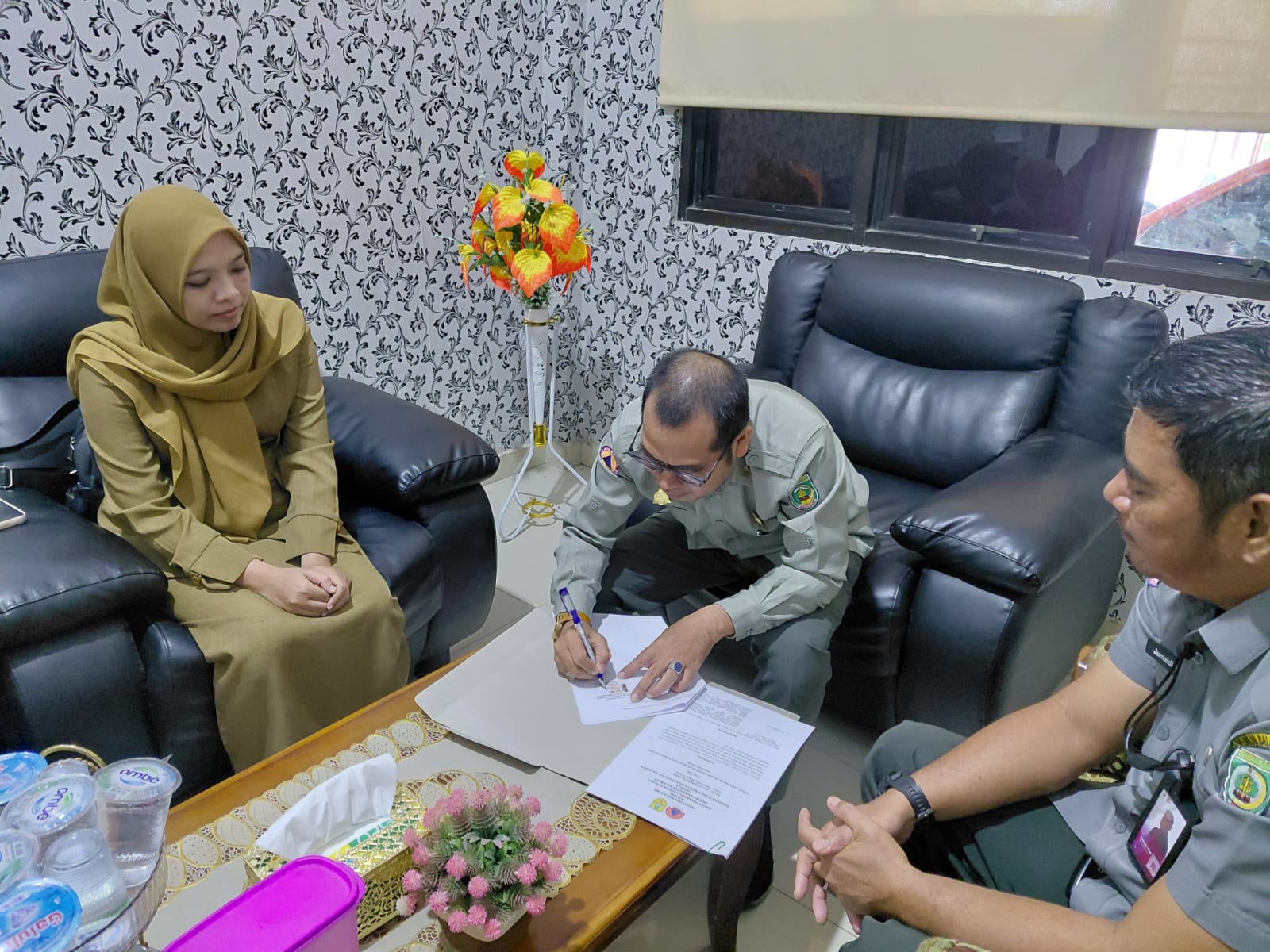 BPBD dan SKB Balangan Tanda Tangani MoU Edukasi Kebencanaan