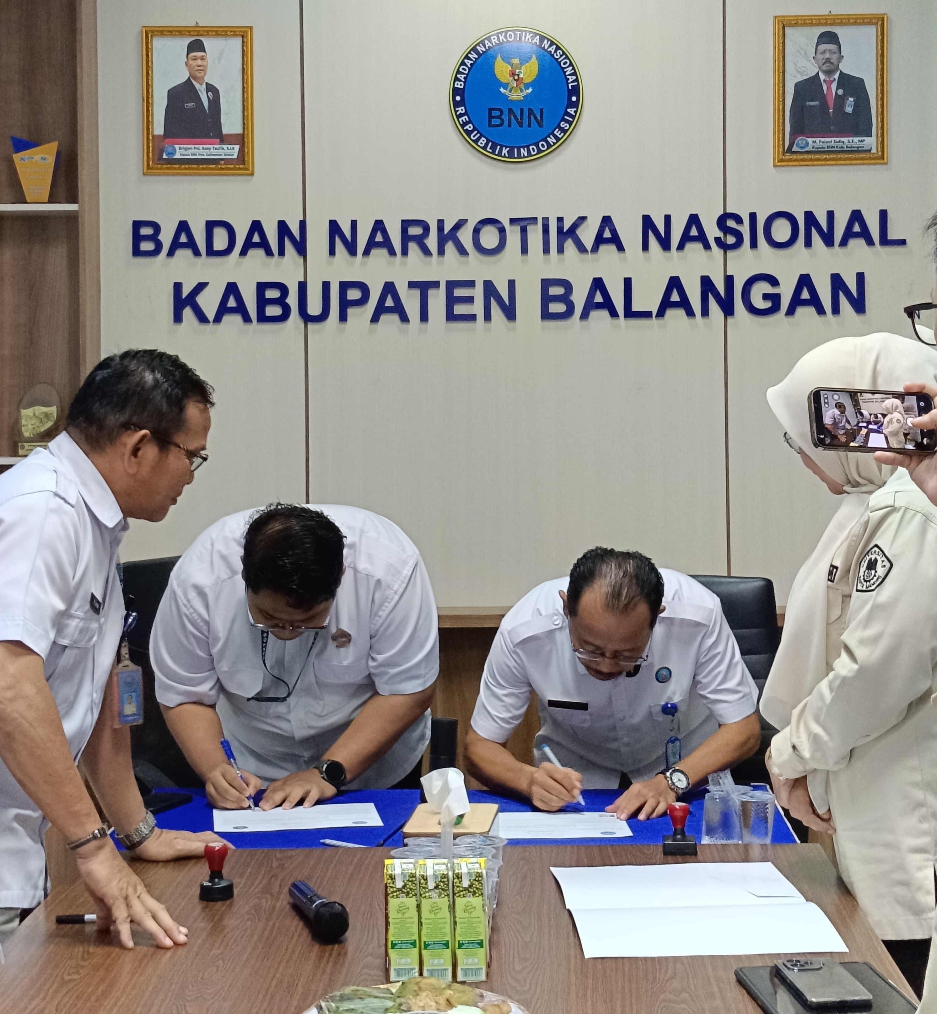 Univsm Teken Kerja Sama dengan BNNK Balangan, Perkuat Tri Dharma Perguruan Tinggi