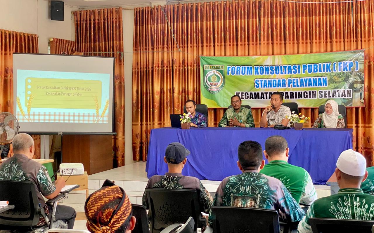 Kecamatan Paringin Selatan Evaluasi Standar Pelayanan Melalui FKP