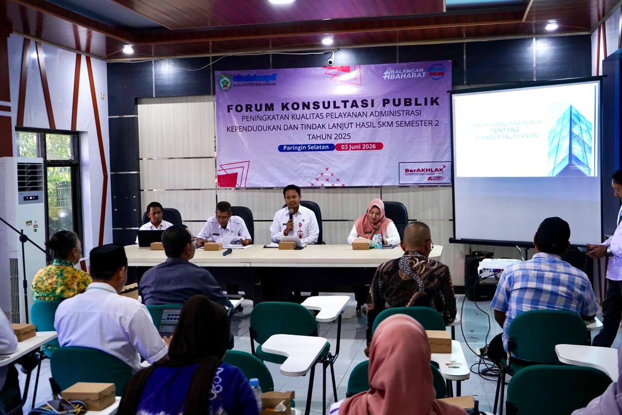 Disdukcapil Balangan Tingkatkan Kualitas Pelayanan melalui FKP dan Tindak Lanjut Hasil SKM