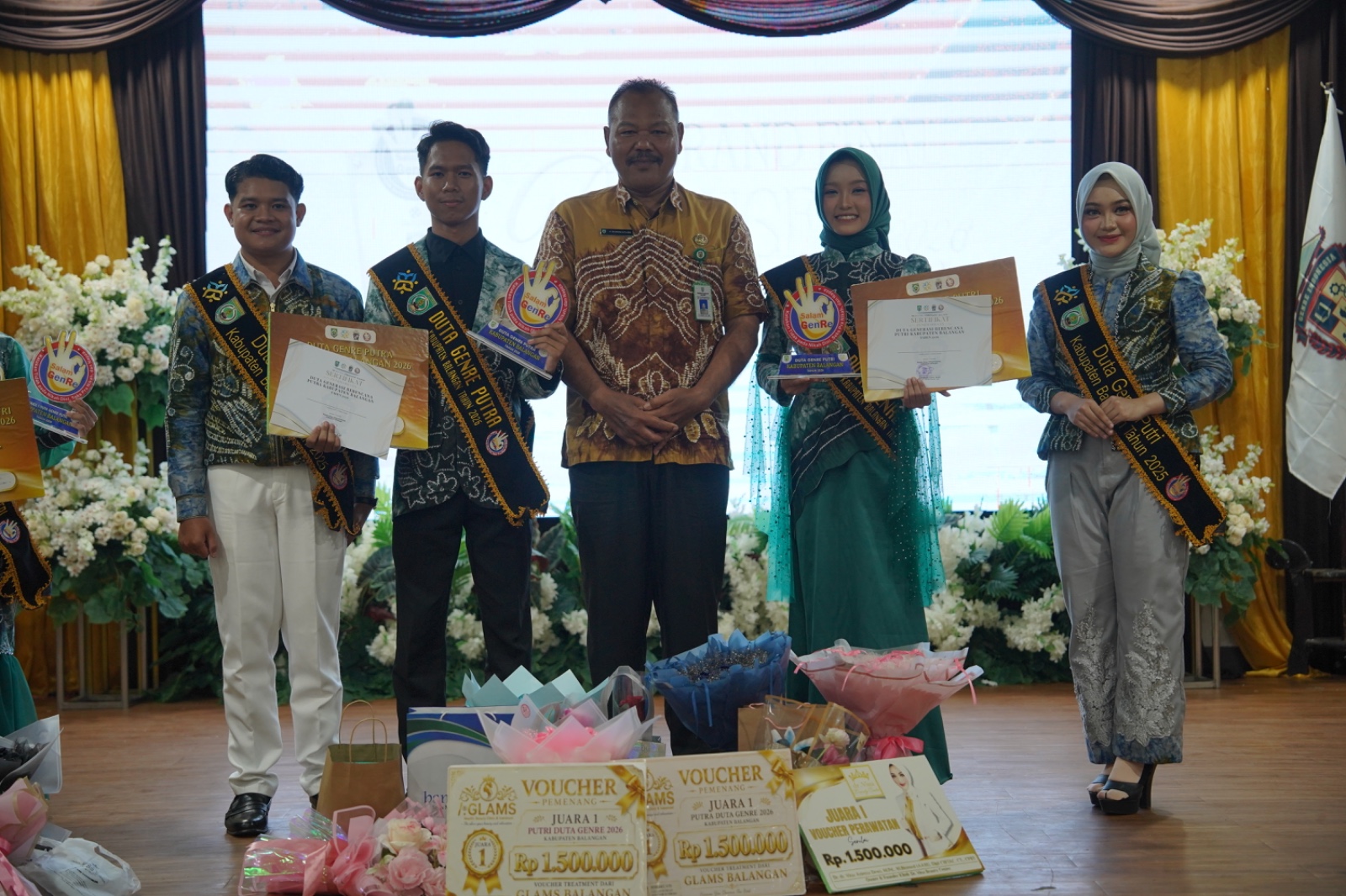 Muhammad Wildan dan Ida Auliyanti Dinobatkan Jadi Duta Genre Balangan 2026