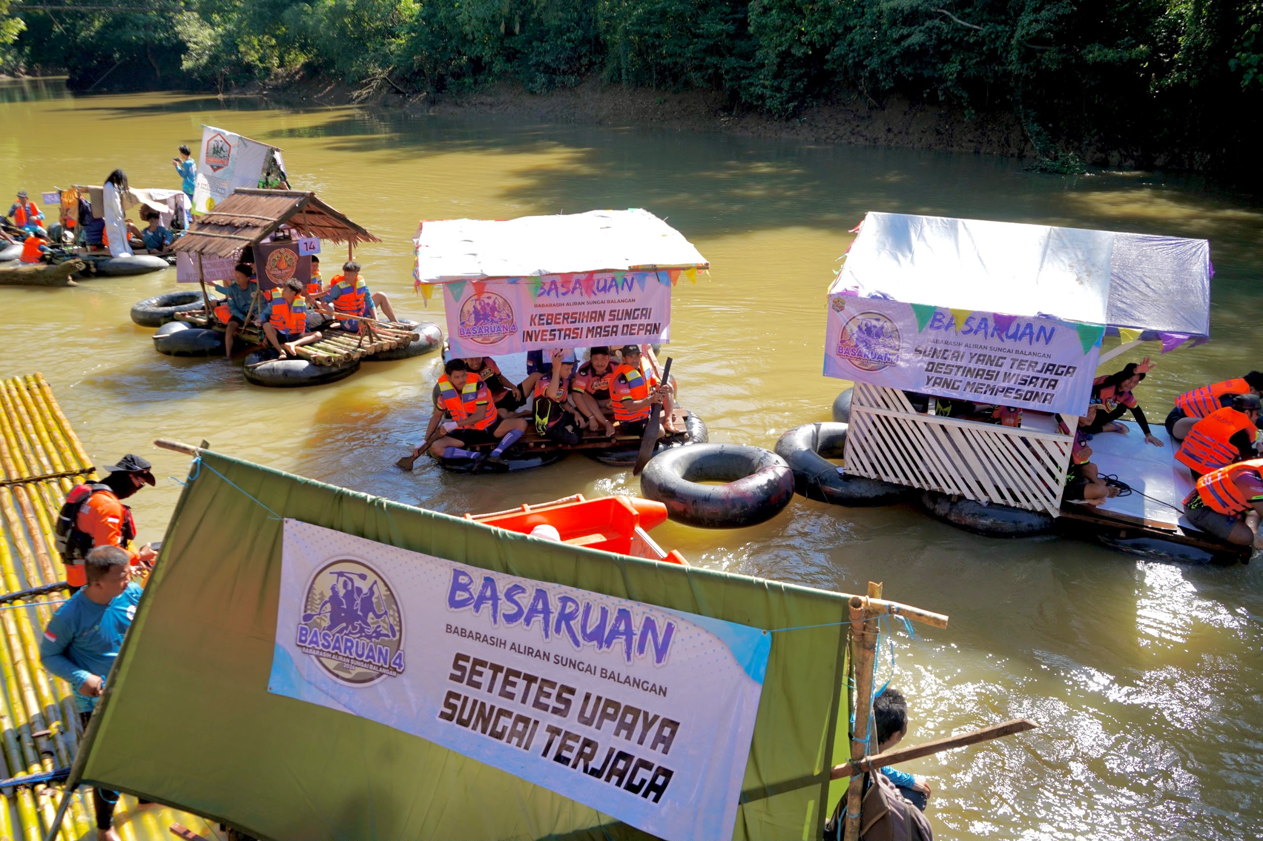 BASARUAN IV  Hadirkan Aksi Pelestarian Sungai Balangan