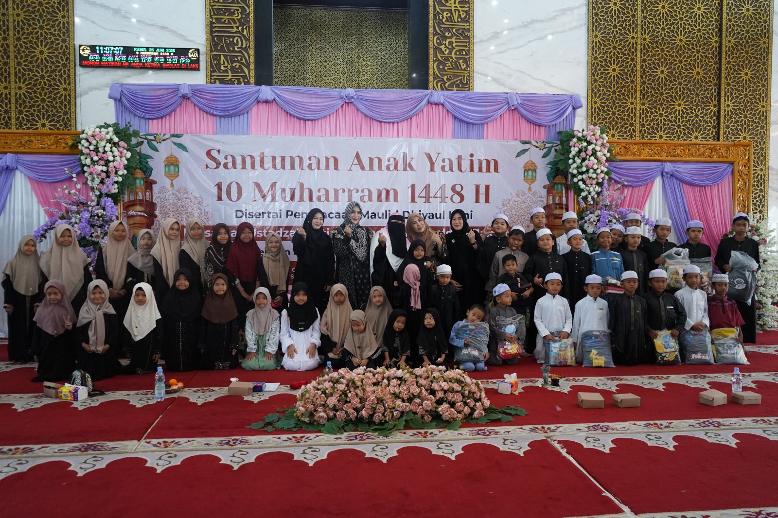 Momentum 10 Muharam di Balangan, 50 Anak Yatim Terima Santunan