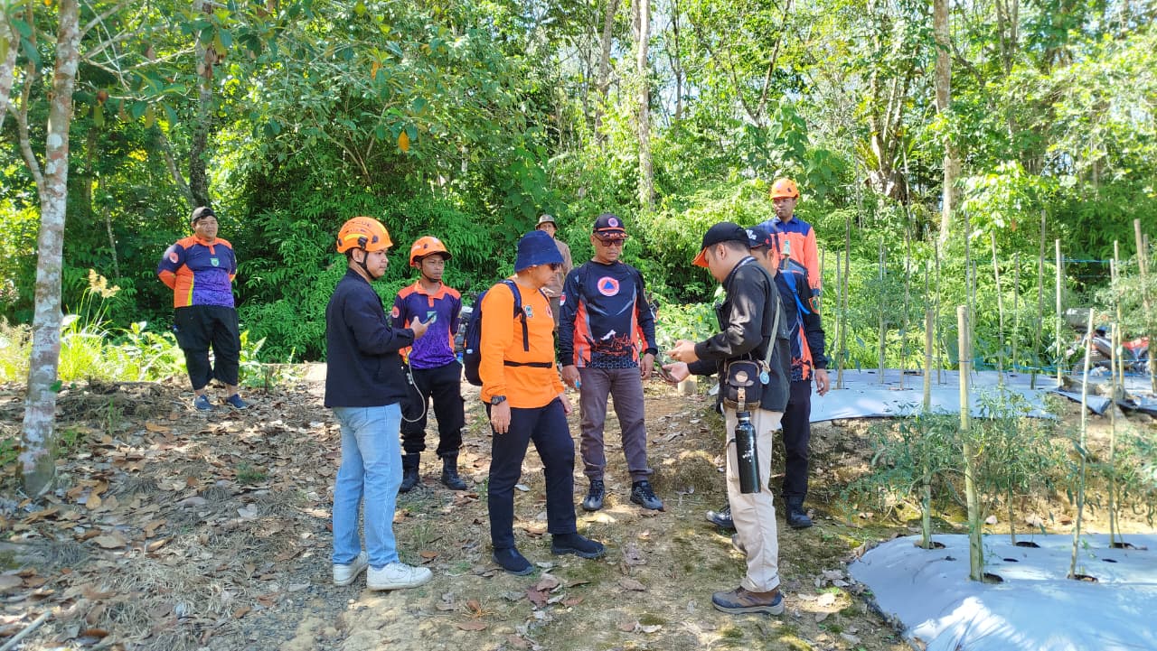 BPBD Kalsel  dan  Balangan Survei Lapangan dan Ground Check Titik Dugaan Likuifaksi di Tebing Tinggi