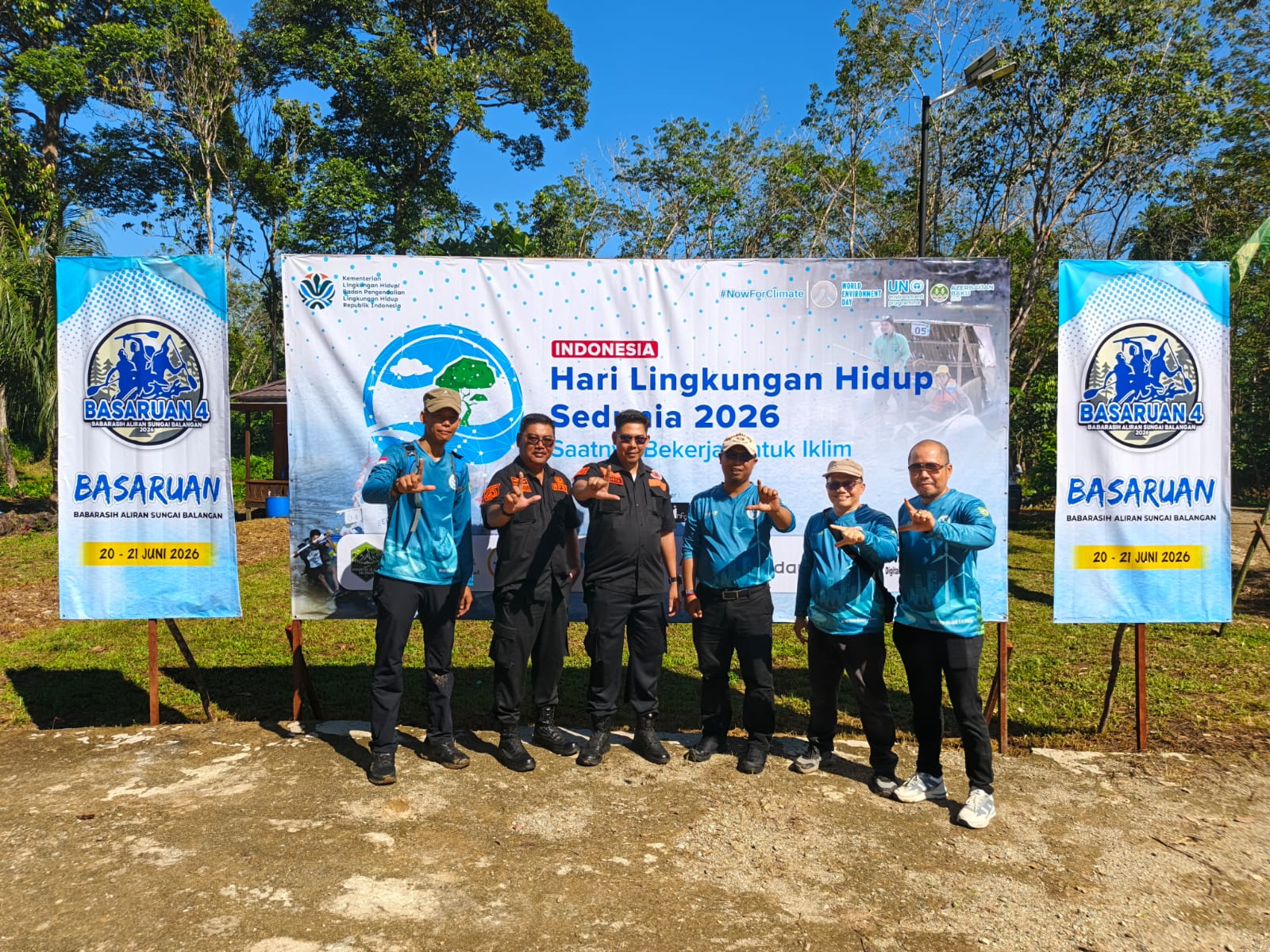 BPBD Balangan dan Forum PRB Dukung Sukseskan Basaruan 4 di Desa Balang