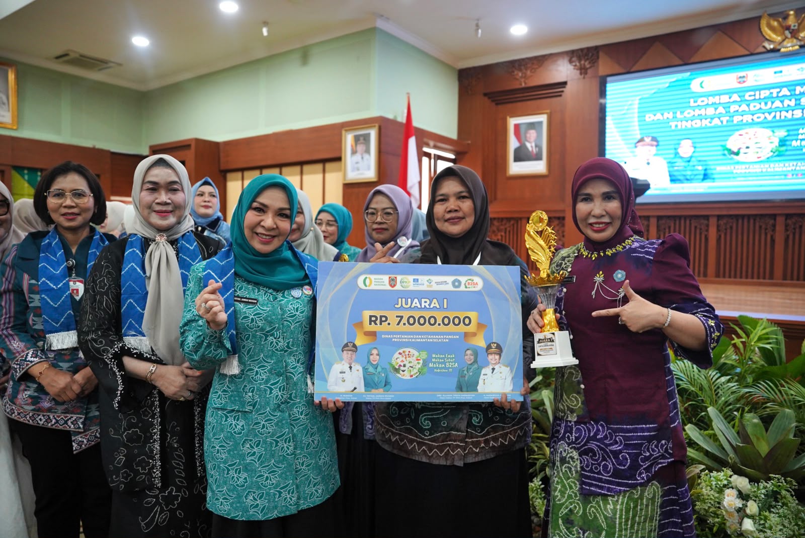 Menu Pangan Lokal Antarkan Balangan Juara I Lomba B2SA Tingkat Kalsel