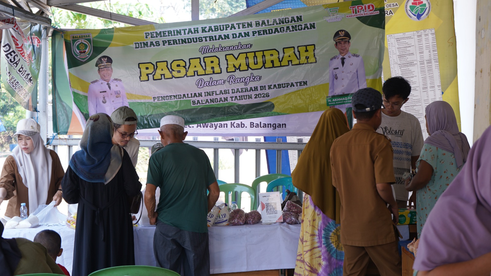 Pasar Murah di Desa Bihara, Warga Dapat Kebutuhan Pokok Terjangkau